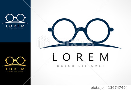 sunglasses logo vector 136747494
