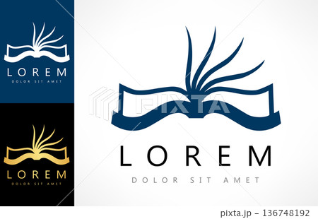 Book logo vector design. Education logo Book logo vector design. Education logo 136748192