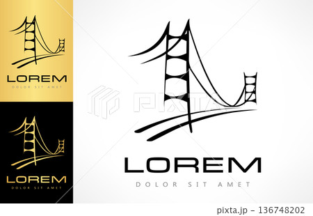 bridge logo vector 136748202