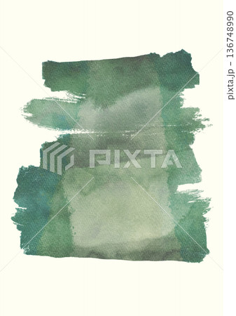 Abstract green watercolor texture background 136748990