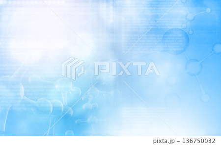 Abstract molecules background 136750032