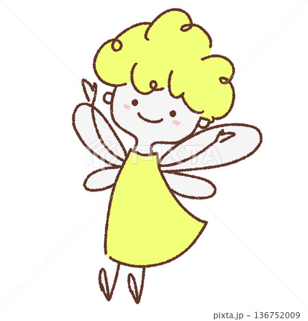 正面を向いた天使のイラスト 正面を向いた天使のイラスト 136752009