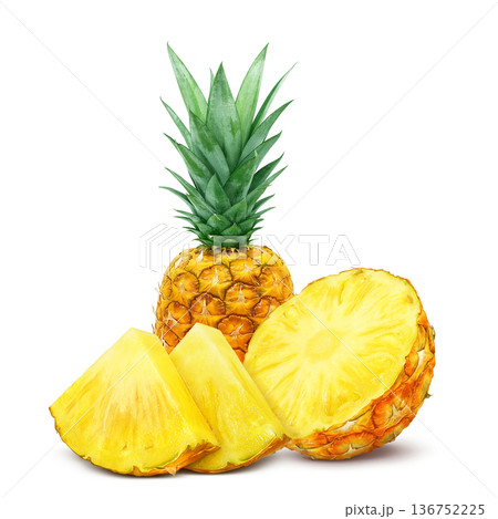 パイナップル イラスト パイン リアル 136752225