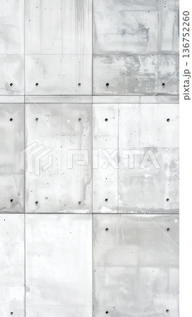 《AI画像》灰色のコンクリートの壁 136752260