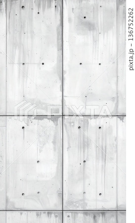 《AI画像》灰色のコンクリートの壁 136752262