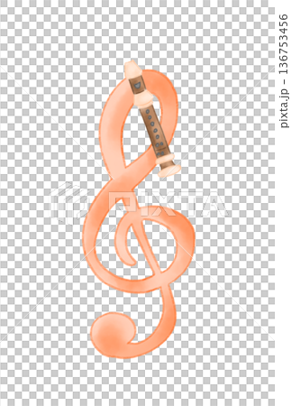 Musical notes with recorder Musical notes with recorder 136753456