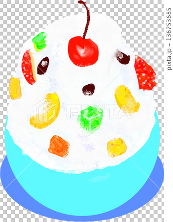 Polar bear shaved ice illustrations Polar bear shaved ice illustrations 136753685