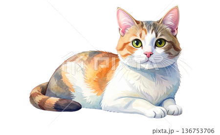 猫のイラスト素材 136753706
