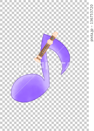 Musical notes with recorder Musical notes with recorder 136753720