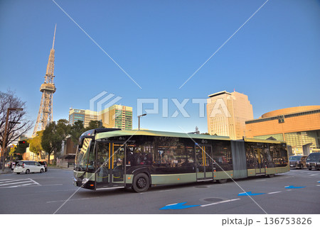 《愛知県》名古屋市栄を走る新路面交通システムSRT 136753826