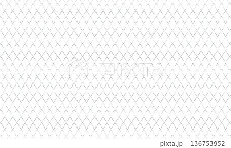 角が丸い三角形のラインんでできた縦に長いひし形のグリッド 136753952