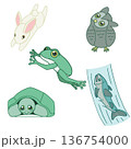 動物の行動イラスト 136754000