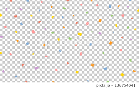 Colorful confetti background material Colorful confetti background material 136754041