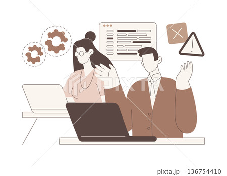 Access denied isolated cartoon vector illustrations. 136754410