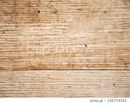 Light Beige Wood Texture with Natural Grain and Knots 136754585