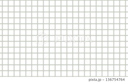 交わる部分が四角いダイヤのスペースが空いた格子柄で囲まれた四角いグリッド 交わる部分が四角いダイヤのスペースが空いた格子柄で囲まれた四角いグリッド 136754764