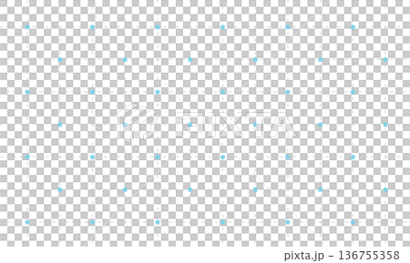 青い星マークが入った線がラフな四角い破線の方眼 136755358