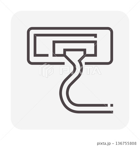 Air Conditioner Cleaning Icon Air Conditioner Cleaning Icon 136755808