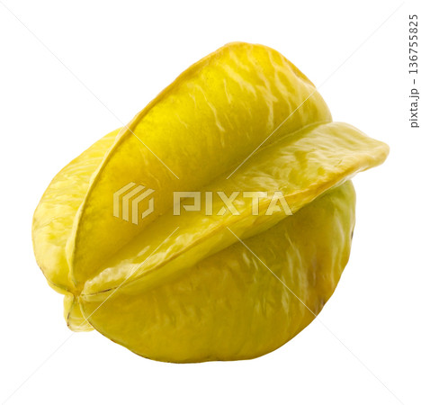 Star fruit isolated on a white background Star fruit isolated on a white background 136755825