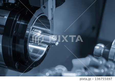 High Precision Parts Manufacturing by Multi-Tasking CNC Lathe 136755897