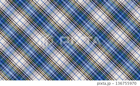 Classic Tartan Wool Texture Blue Background Classic Tartan Wool Texture Blue Background 136755970