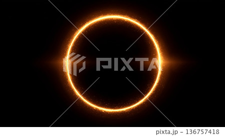 抽象的な光の輪 抽象的な光の輪 136757418