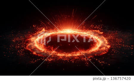 神秘的な光の背景 136757420