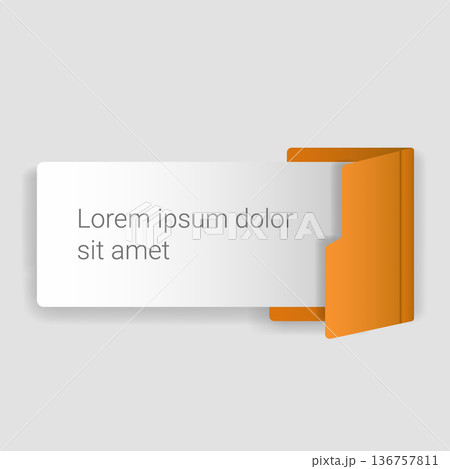 Modern Folder Banner Template Minimal Designのイラスト素材 [136757811] - PIXTA