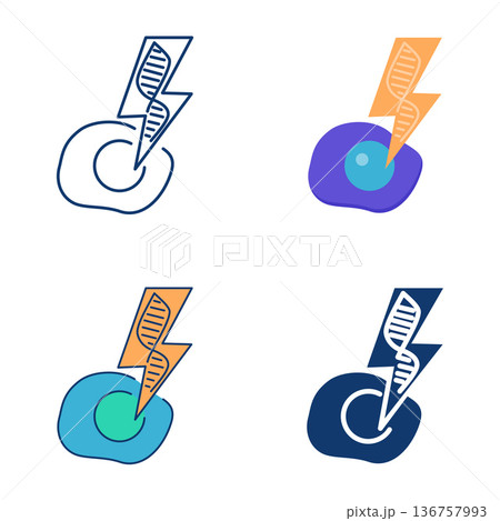 Transfection icon set 136757993