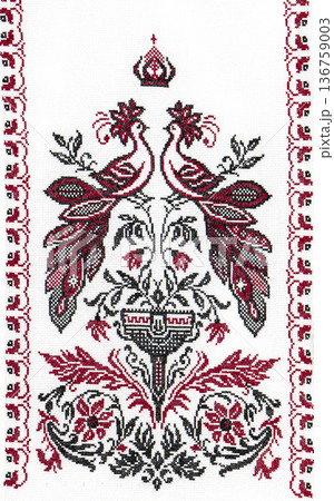 Ukrainian embroidery, folk arts and crafts 136759003