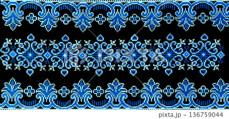 Ukrainian embroidery, folk arts and crafts Ukrainian embroidery, folk arts and crafts 136759044