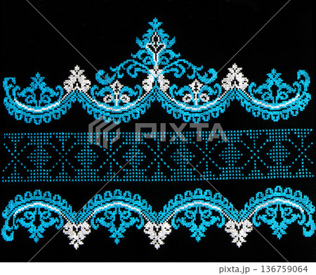 Ukrainian embroidery, folk arts and crafts 136759064