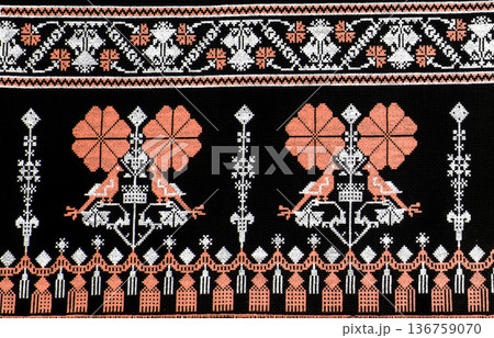 Ukrainian embroidery, folk arts and crafts Ukrainian embroidery, folk arts and crafts 136759070