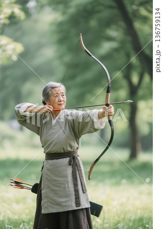 アーチェリー 弓術 弓矢 136759134