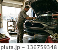 オイル交換の風景 136759348