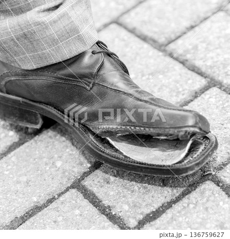 Broken shoe Broken shoe 136759627