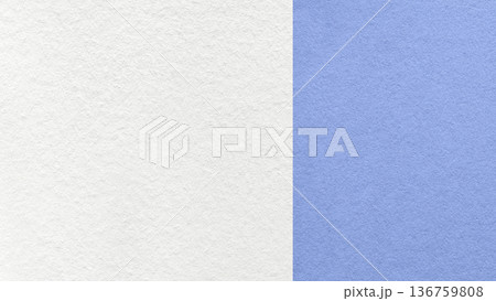 White paper texture two color background with light blue vertical split and copy space for template, banner, presentation 136759808