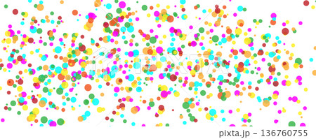 Confetti circles isolated. Round paper party confetti pattern Confetti circles isolated. Round paper party confetti pattern 136760755