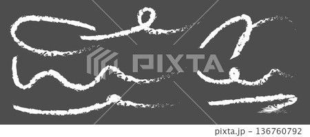 Scribble pen scratches set. Doodle pencil stroke, hand drawn underline marks Scribble pen scratches set. Doodle pencil stroke, hand drawn underline marks 136760792