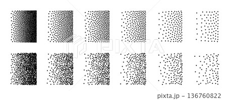 Pixel textured background, square dot fade pattern Pixel textured background, square dot fade pattern 136760822