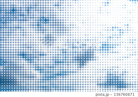 Blue sky halftone pattern. Half tone clouds Blue sky halftone pattern. Half tone clouds 136760871