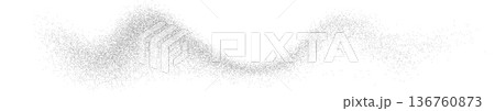 Dot wave pattern, grain gradient abstract background 136760873