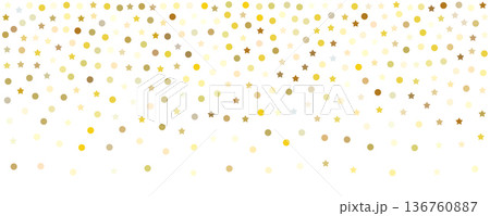 Gold star confetti background, golden sparkle pattern Gold star confetti background, golden sparkle pattern 136760887