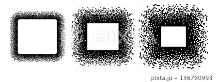 Pixel mosaic background, cube dots pattern 136760993