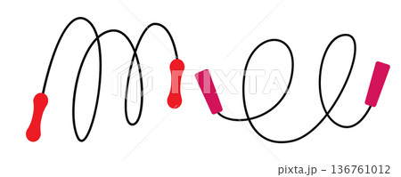 Skipping rope icon. Jump rope sport symbol Skipping rope icon. Jump rope sport symbol 136761012