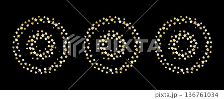 Gold star confetti background, golden sparkle pattern Gold star confetti background, golden sparkle pattern 136761034