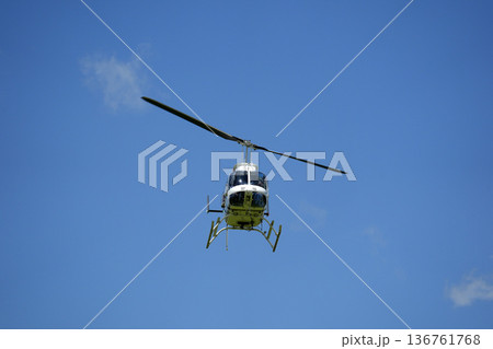 Aerial view Iguazu falls waterfalls Scenic destination panorama from helicopter tour Aerial view Iguazu falls waterfalls Scenic destination panorama from helicopter tour 136761768