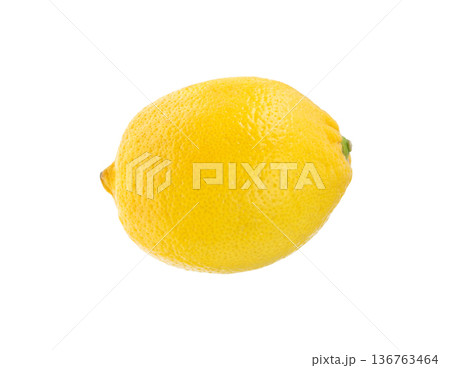 Whole fresh lemon, citrus fruit, isolated, close up. Whole fresh lemon, citrus fruit, isolated, close up. 136763464