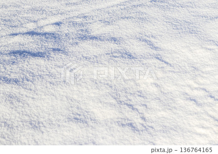 Shot of the surface covered with snow Shot of the surface covered with snow 136764165
