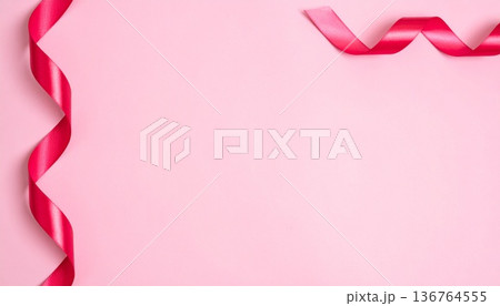 シンプルリボンのフレーム19 136764555